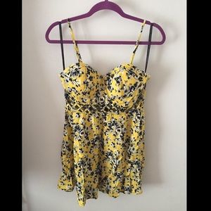Material Girl Yellow Floral Dress